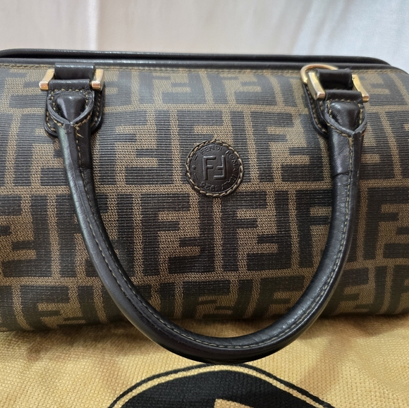 Fendi Black and Brown Monogram Bag - Picture 2 of 16